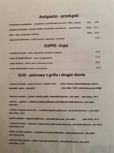 amore mio elbląg menu|Amore mio restauracja, Stary Rynek 67/68, Elblag (2024)